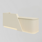 MDF Reception Desk in Cream with LED Light