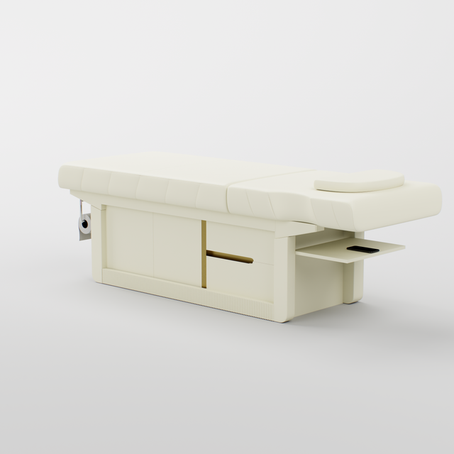 Cream Spa bed will Roll Holder
