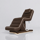 3 motor bed in brown leather 