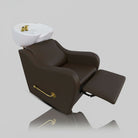 Salon Shampoo Chairs in Brown and Gold 