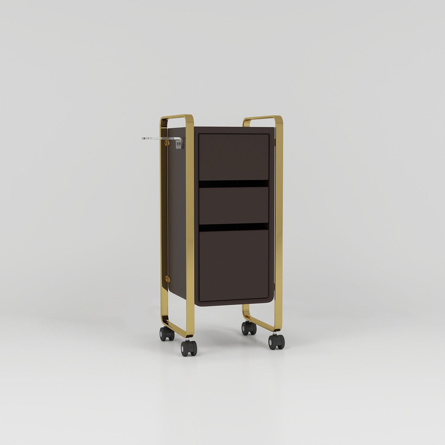 Trolley in Brown and Gold with Wheels