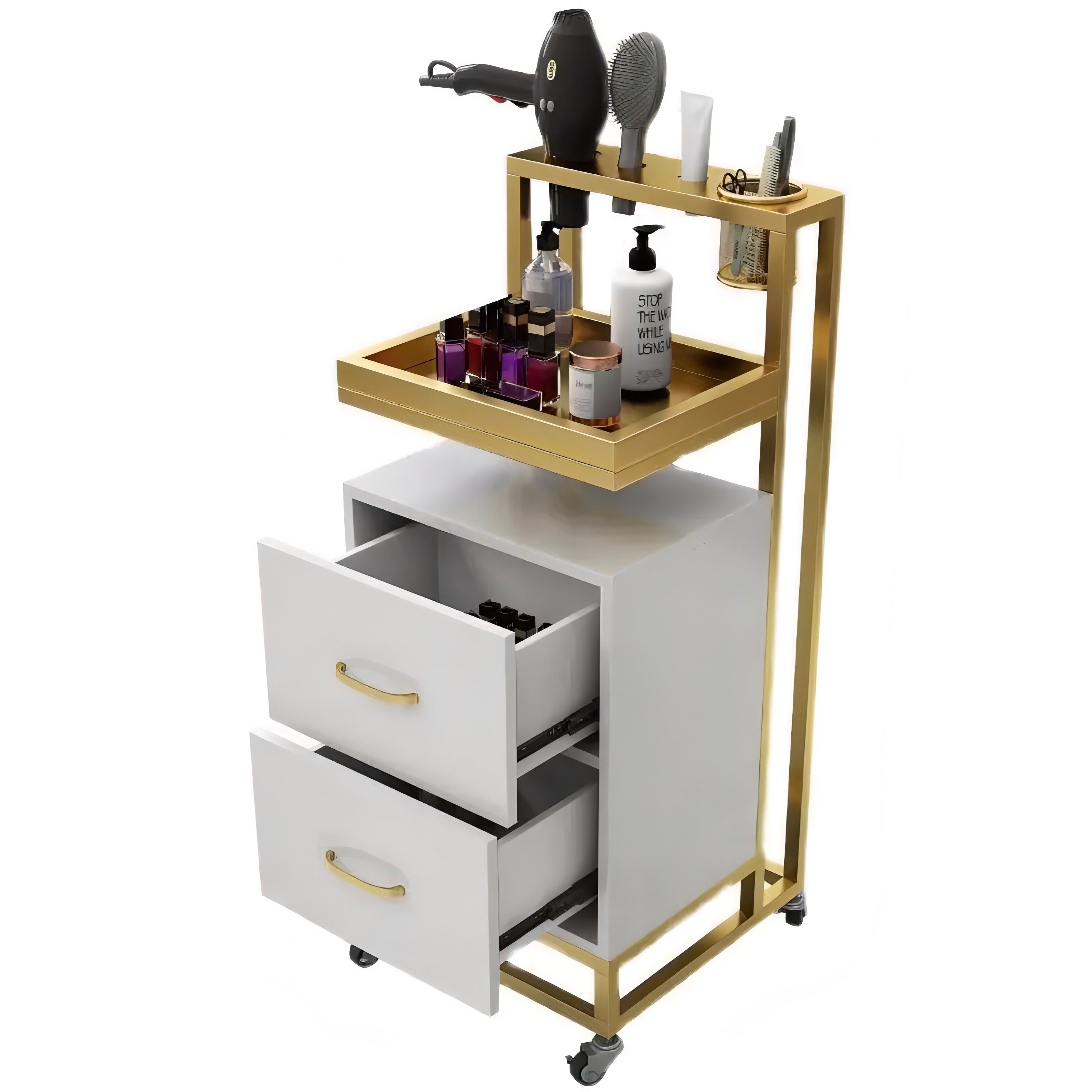 luxury modern hairdressing trolley