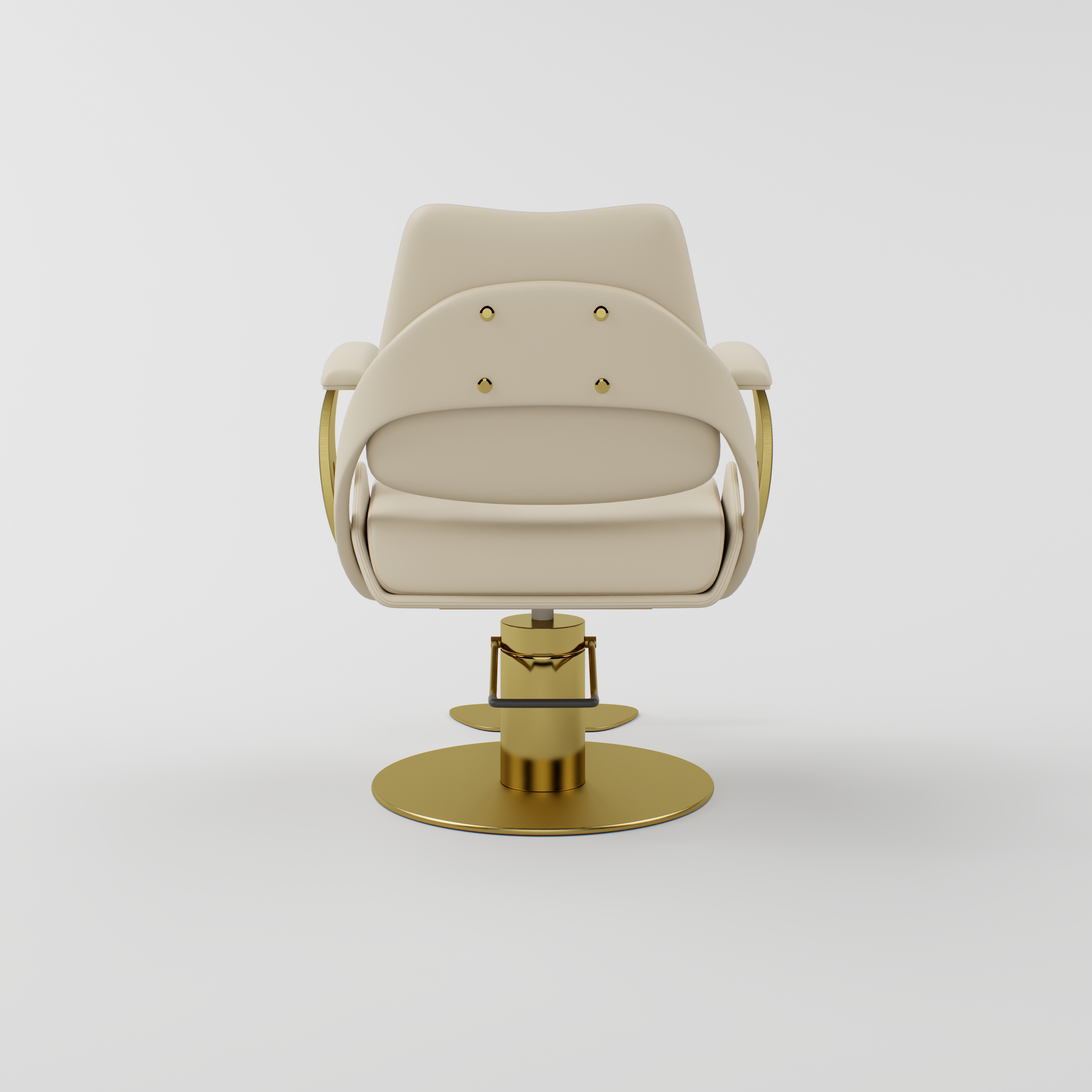 Nude and gold Hair Chair for salons 