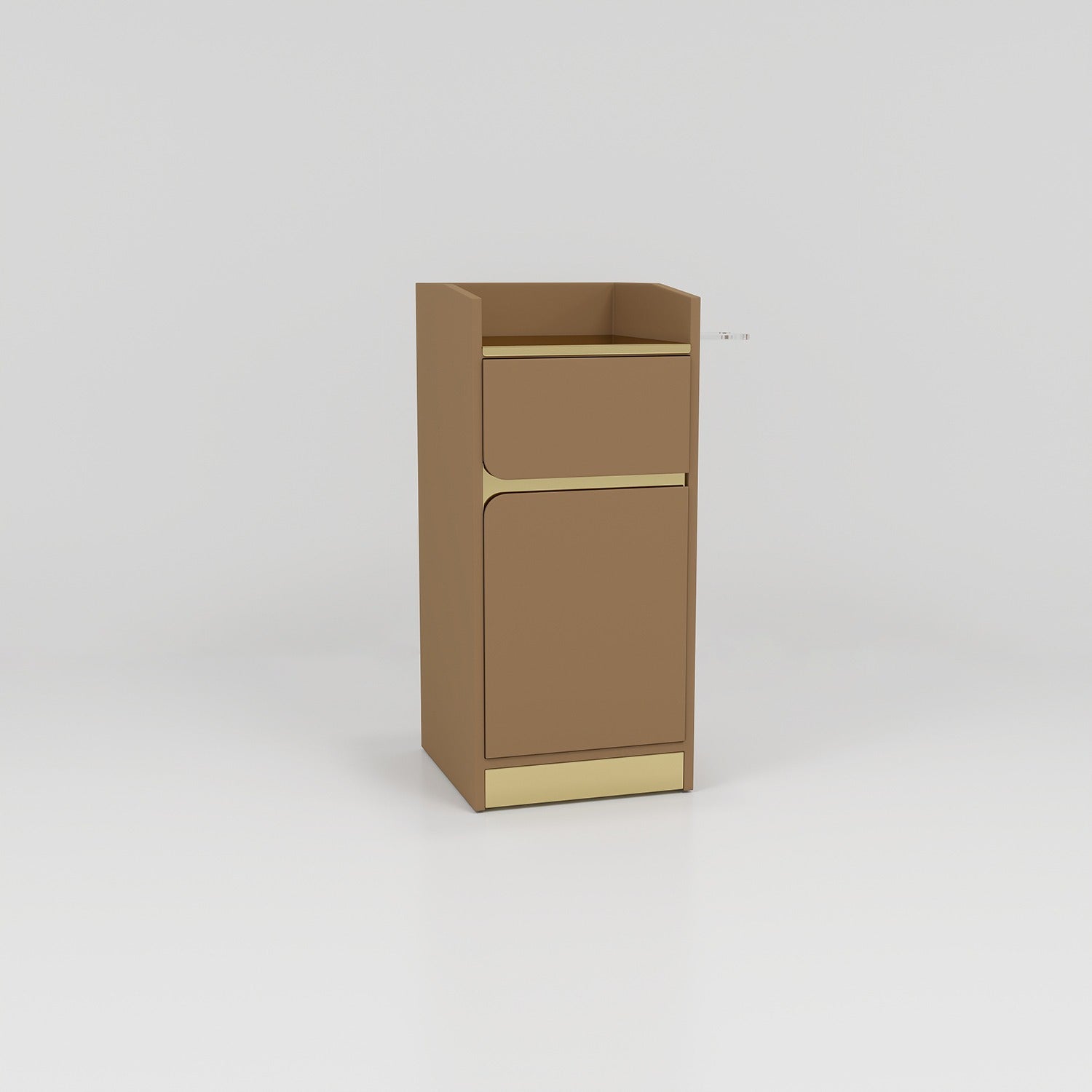 Salon Small Cabinet in Soft Brown