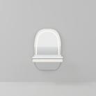 Silver framed wall mirror with LED lights