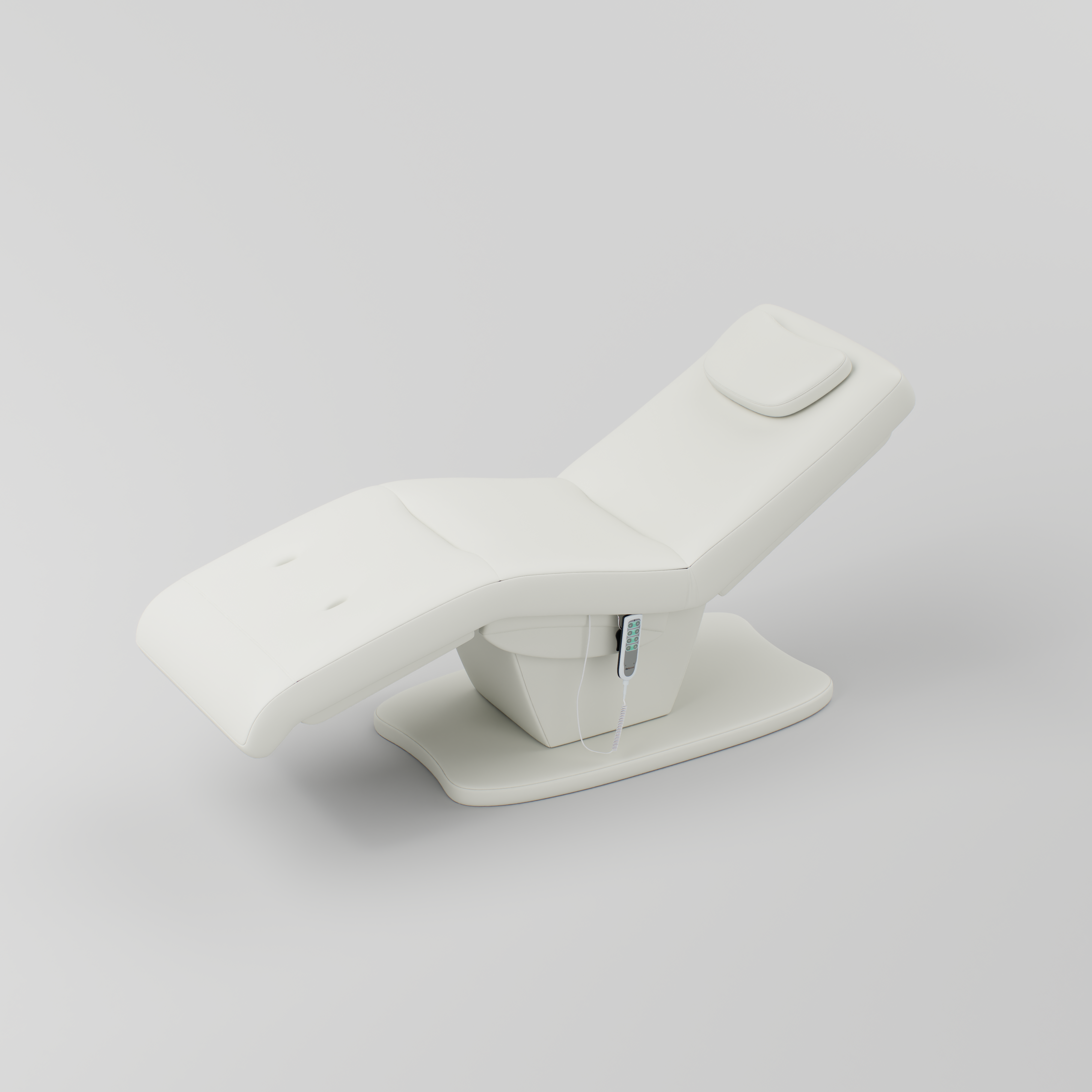 White Leather Eletric Bed with 4 Motors