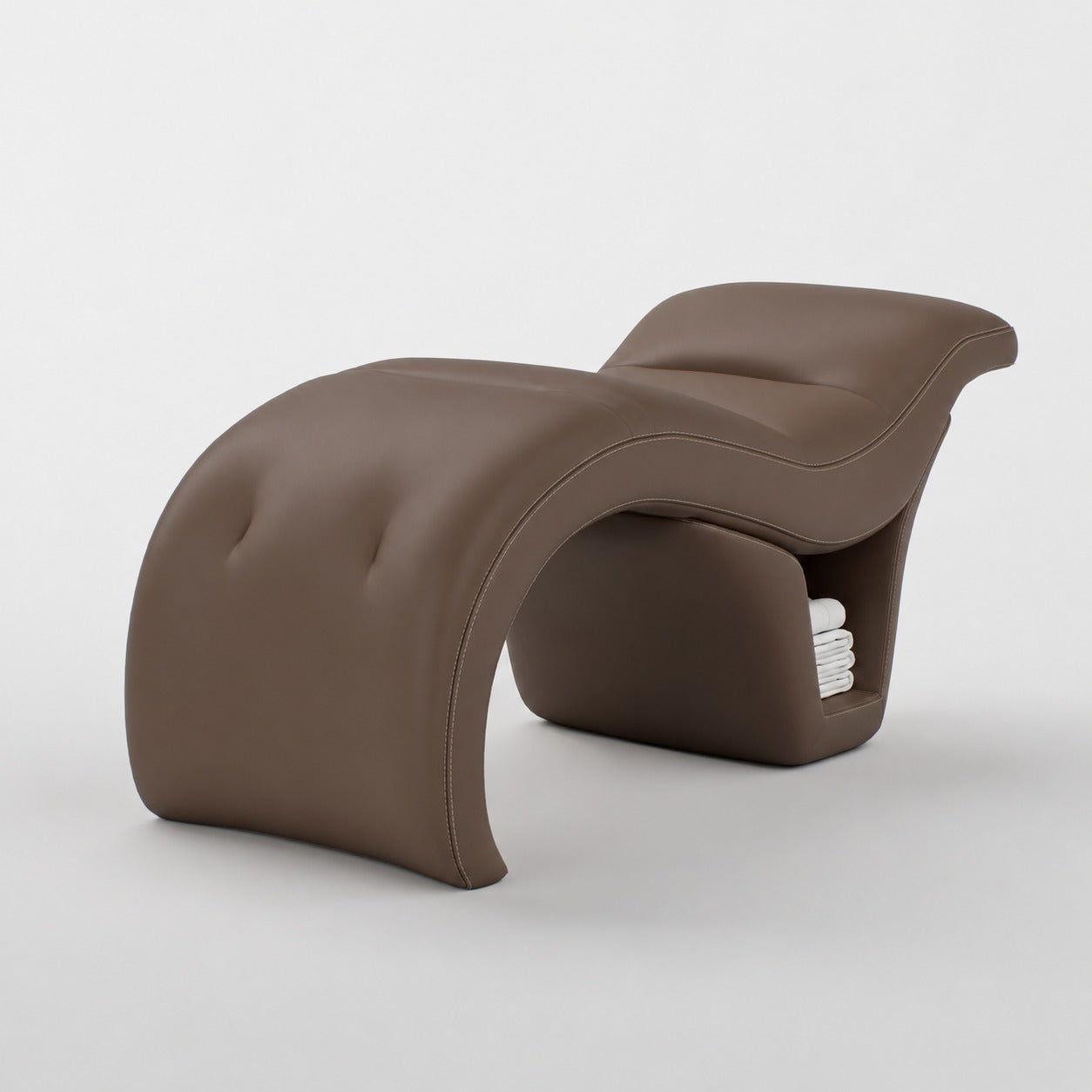 Silicone Leather Brown Lash Bed