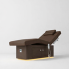 Mocha Brown Bed with adjustable Arms and Knee Lift 