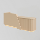 Reception Desk in Nude with LED Light