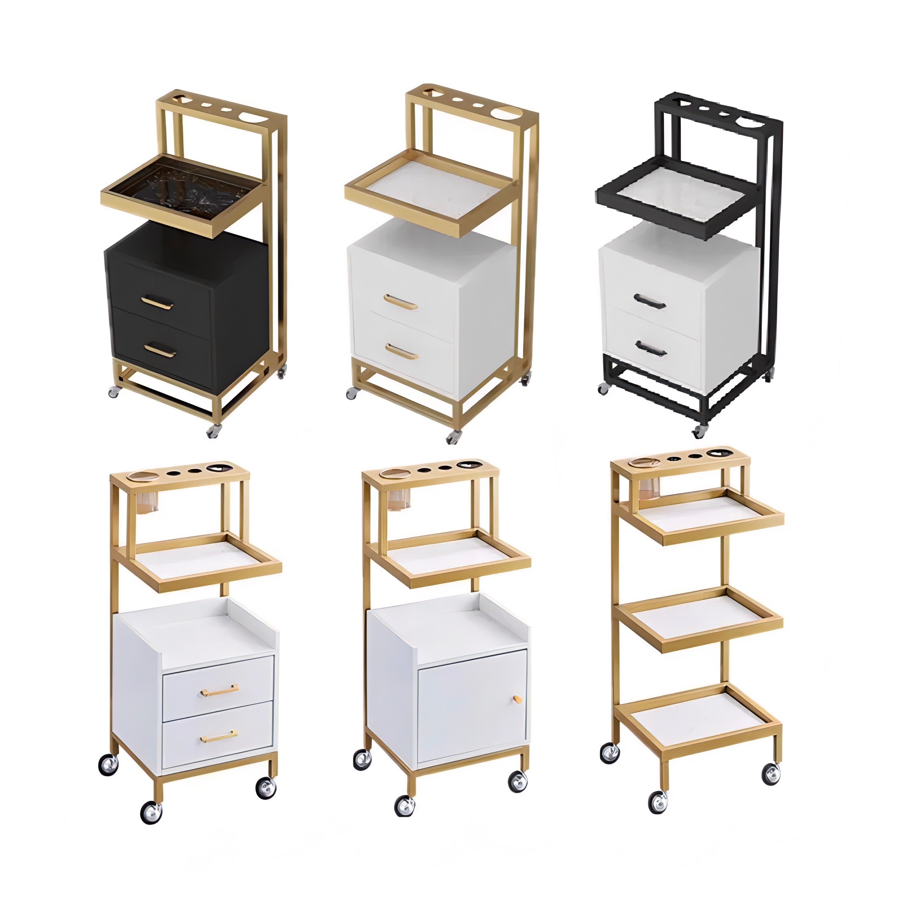 2 draw nail trolley for storage solutions