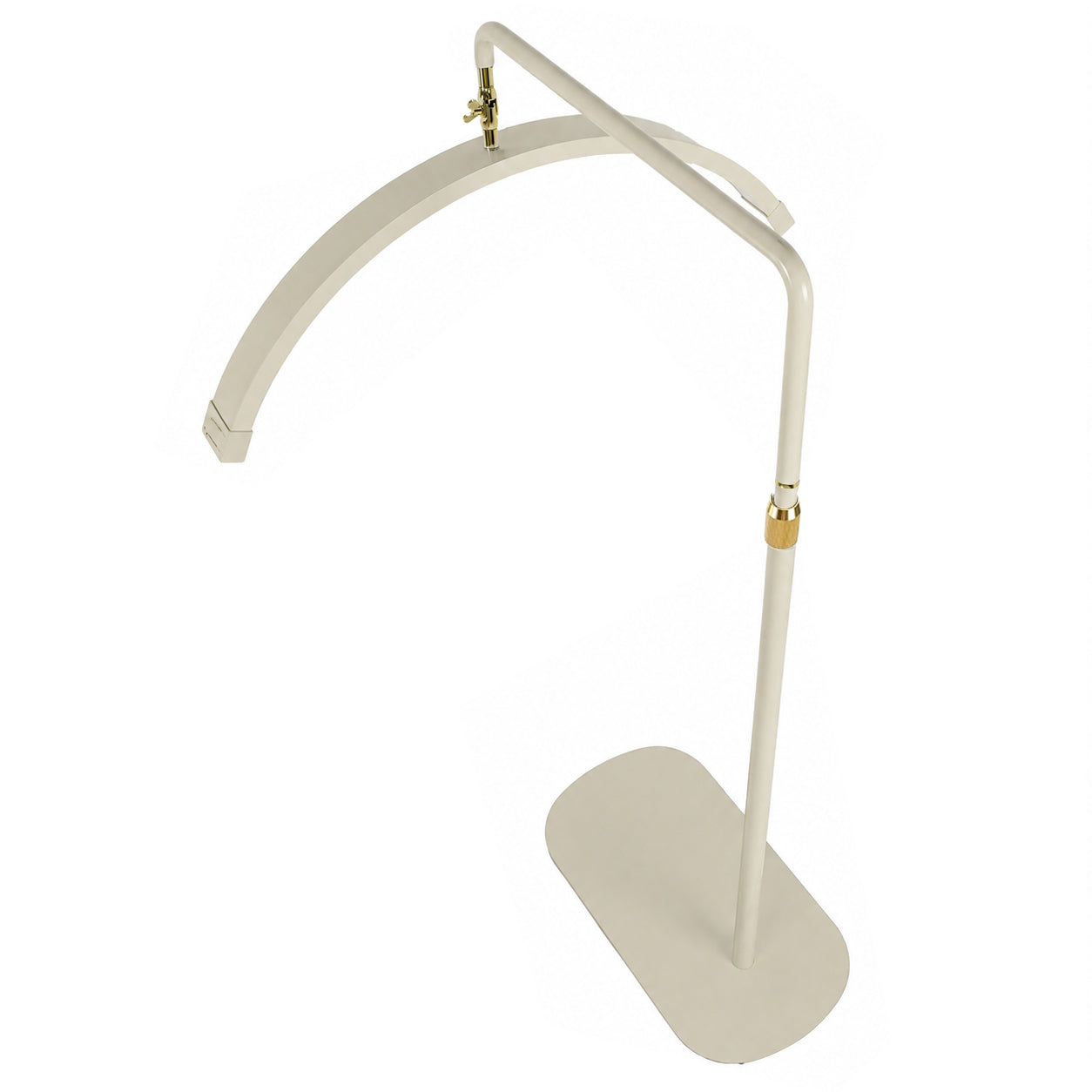 Premium close-up of the Nude Lunara Moonlight Pro showcasing luxury gold hardware, adjustable fittings nude finish.