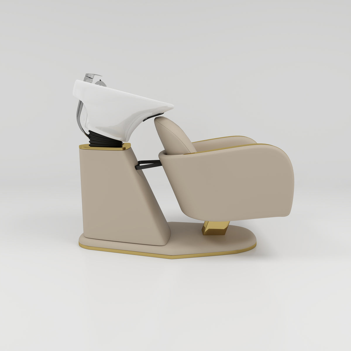Nude and Gold Trim Backwash Unit