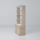 Beauty display unit in nude and gold