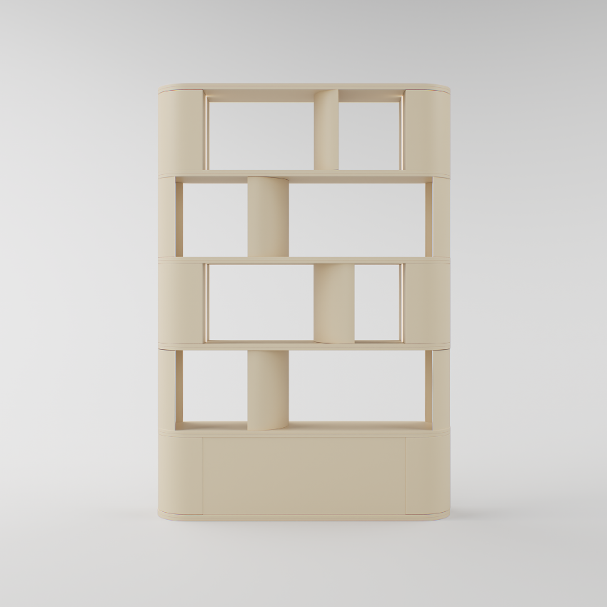 Beauty Salon Display Unit in Nude with Squares 