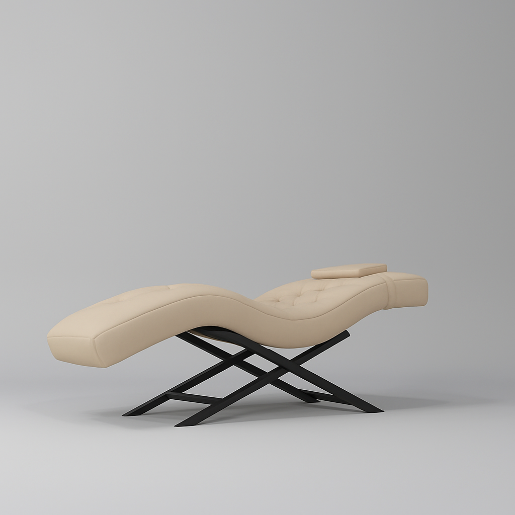 Eyelash bed in Nude with Stainelss Steel Black Base