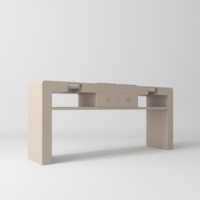 Nude nail station for 2 people