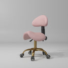 pink hairdressing stool 