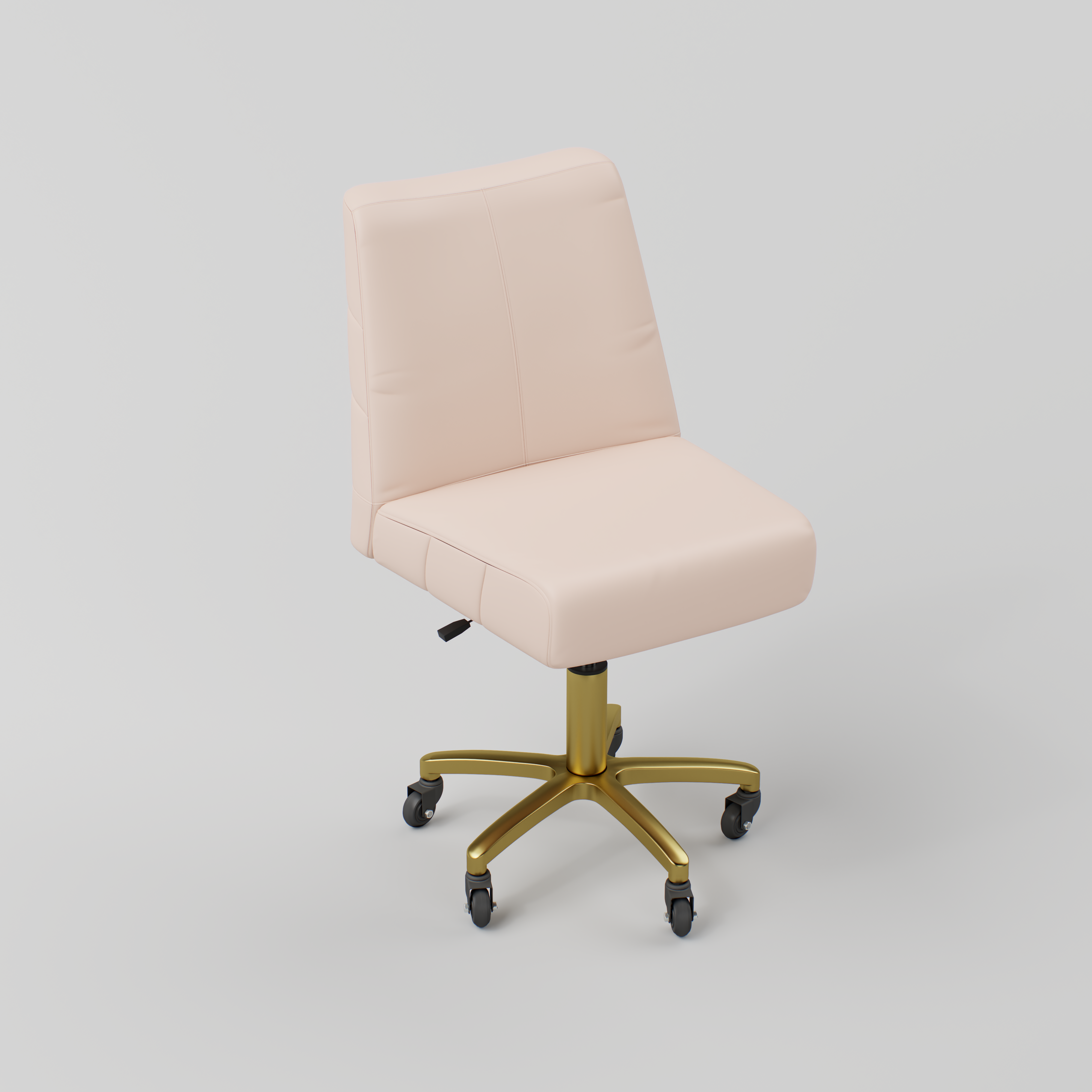 Pink leather stool for nail techniciains 