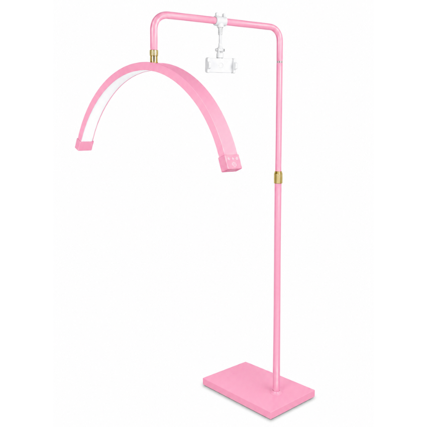 Pink Half Moonlight with Phone Holder