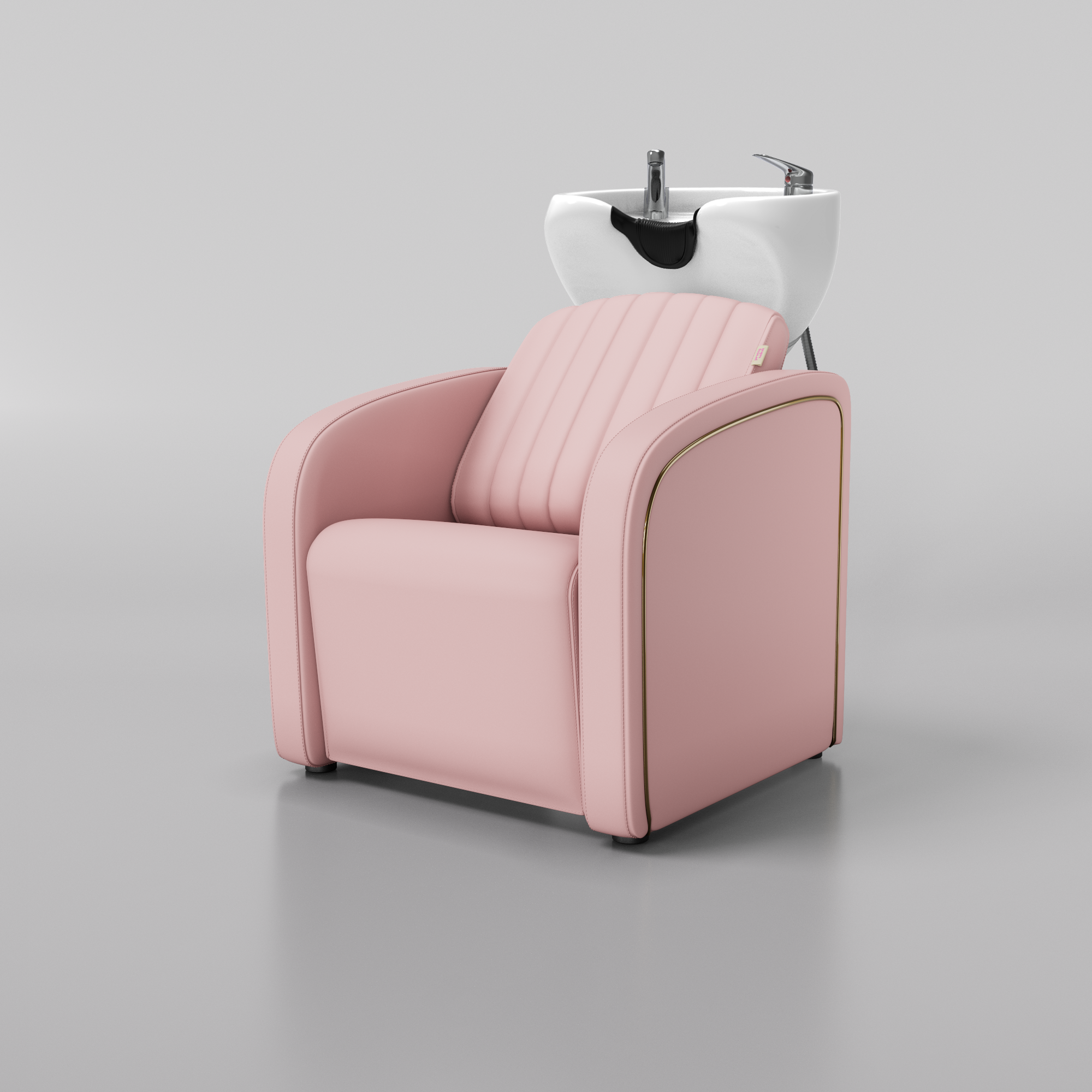 Baby pink backwash unit for salons