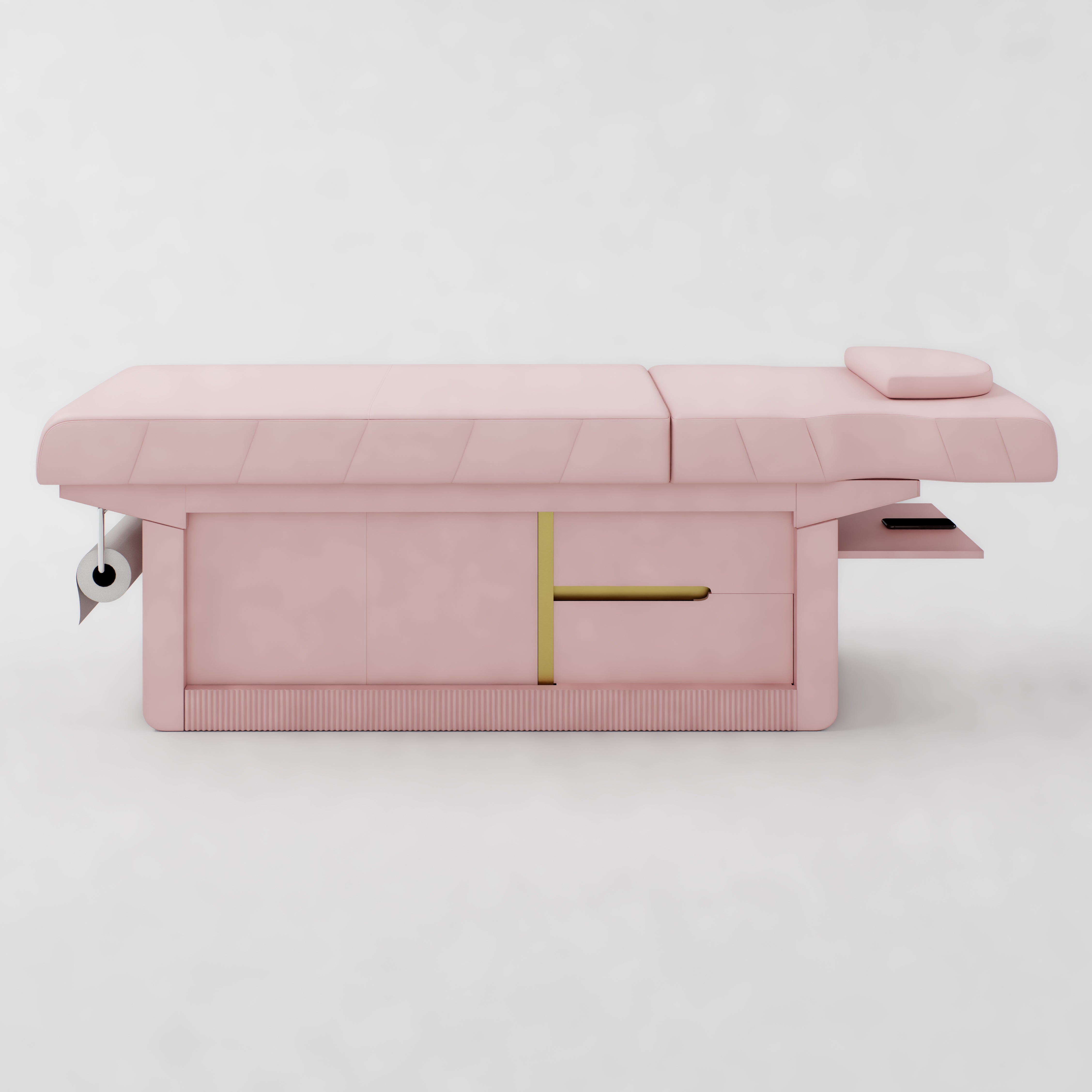 Pink & Gold Massage Treatment Bed 