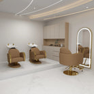 Brown and Gold Hair Salon Furniture SET