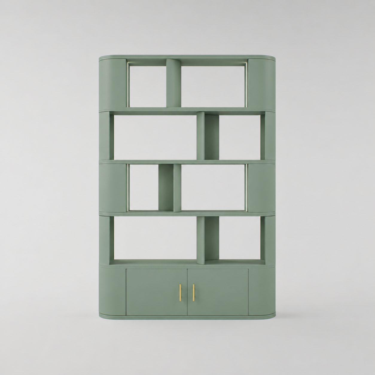 Curved Nail or Product Display in Sage Green