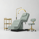 Sage Green and Black Salon Bed Set including Trolley, Stool and Moonlight 