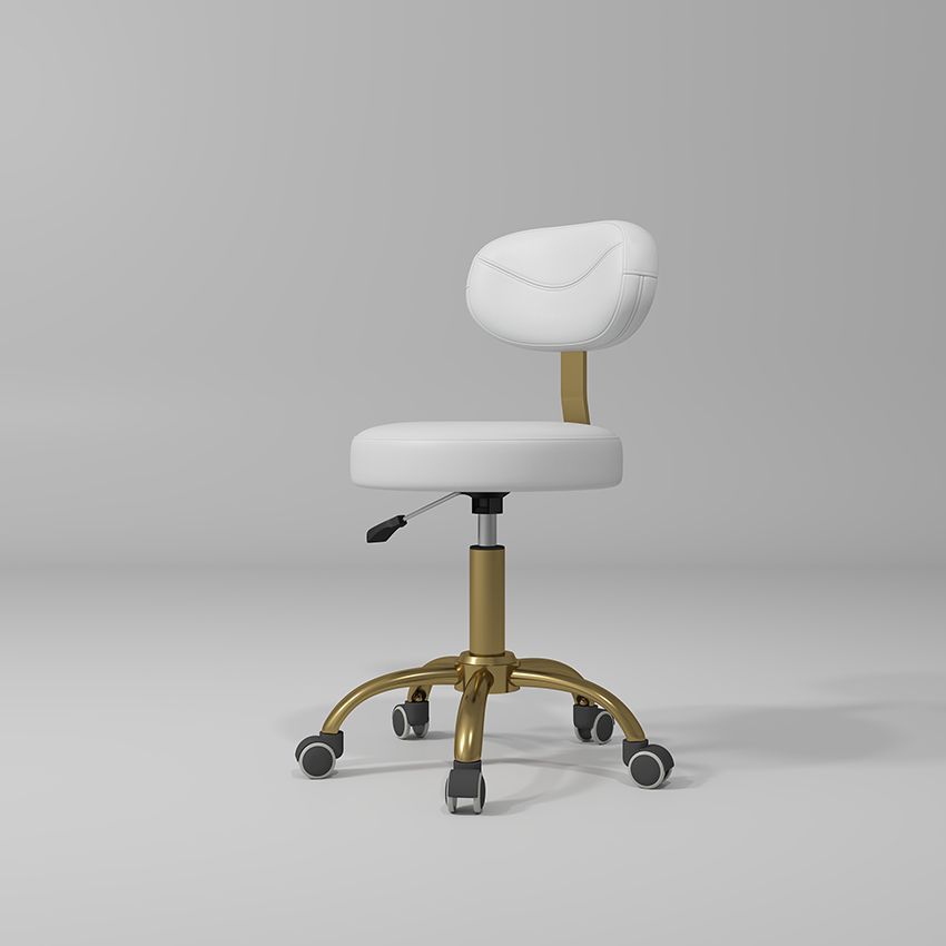 White and Gold Stool