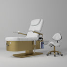 White & Gold Japanese Head Spa with pedicure station