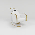 White Hair Wash Unit with Gold Accessories 