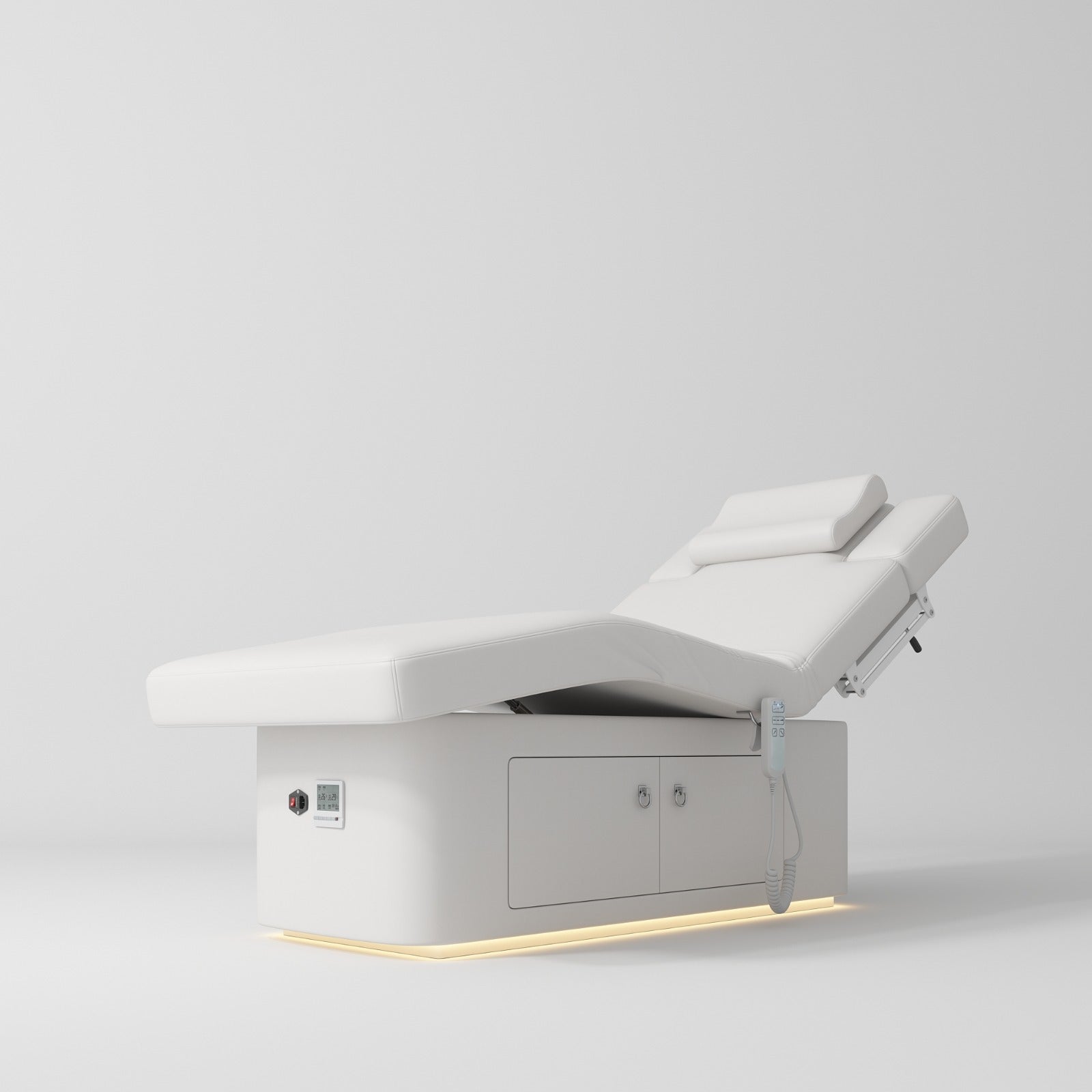 Electric beauty bed with storage