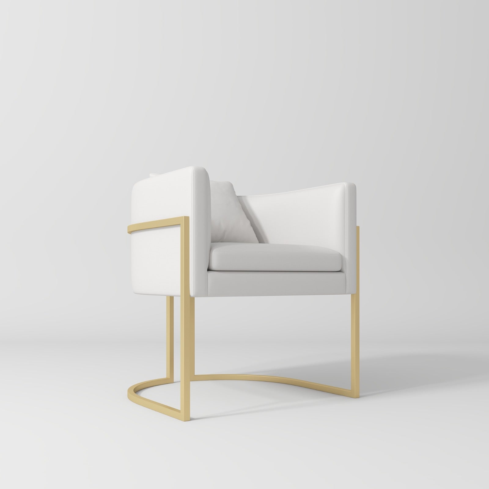 Luxury Salon Chair in White 
