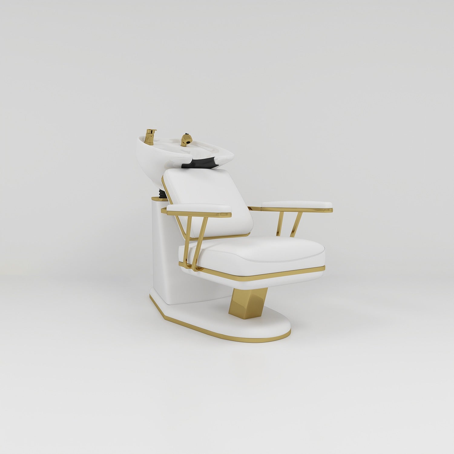 Vegan Leather with Gold trim Hair Basin