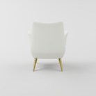 Comfy White and Gold Nail Table Chair
