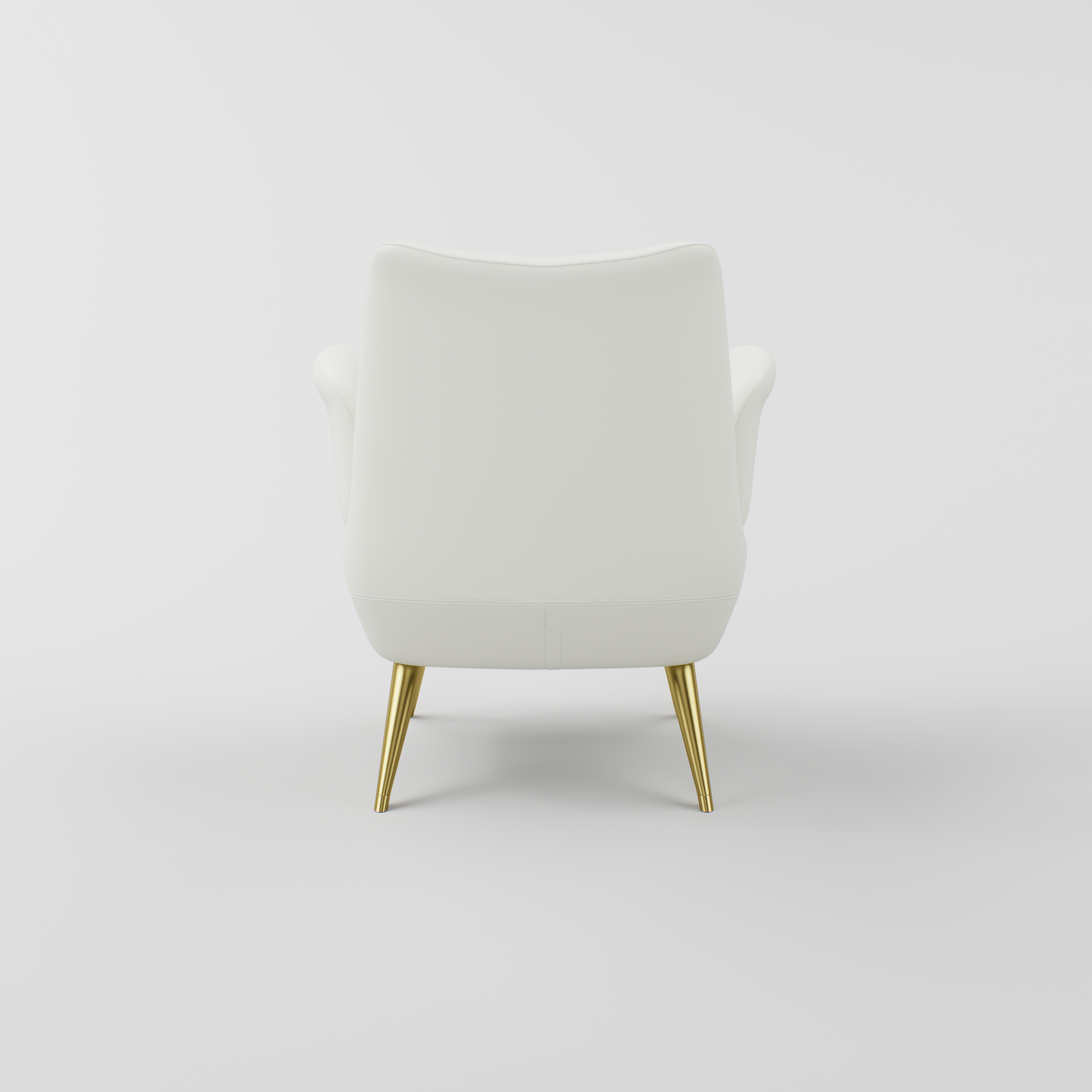 Comfy White and Gold Nail Table Chair