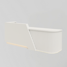 MDF Reception Desk in White with LED Light