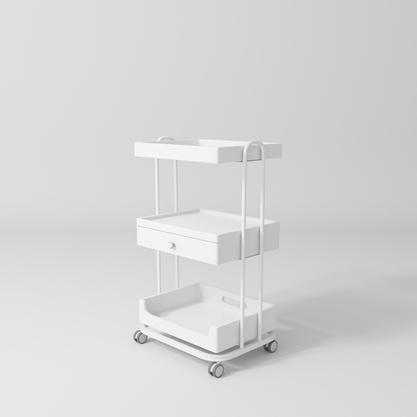 modern white beauty trolley