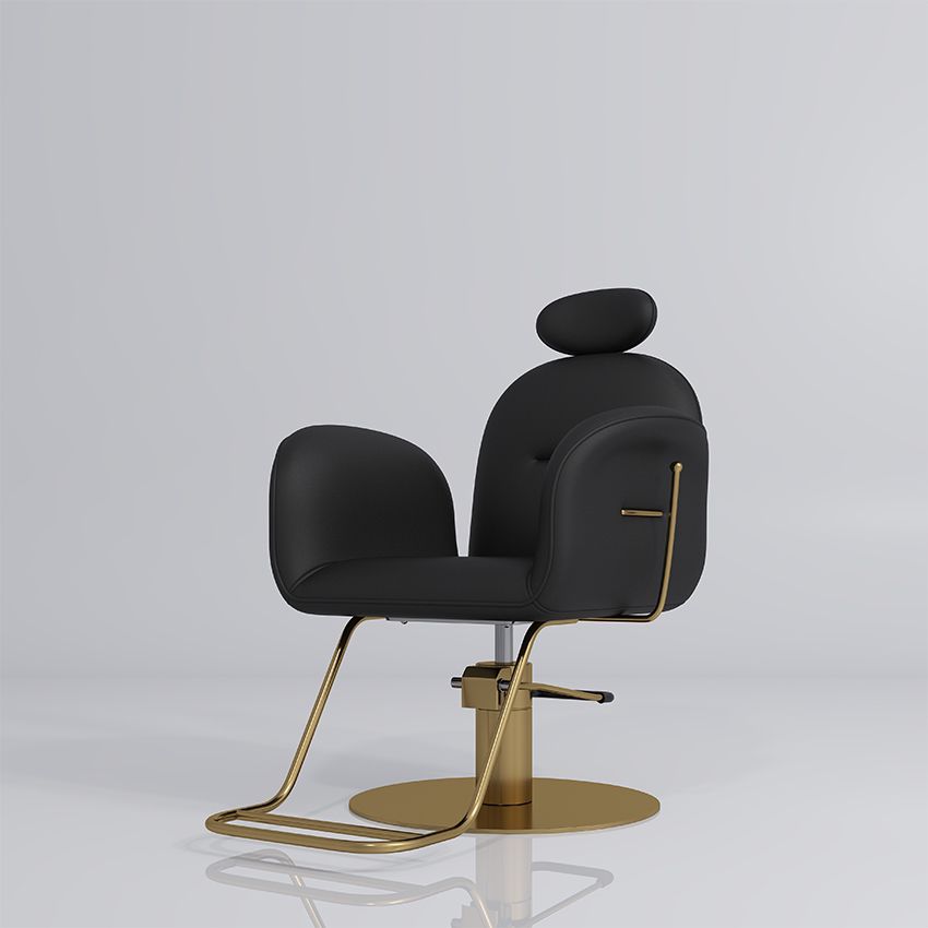 Black & Gold reclining barber chair 