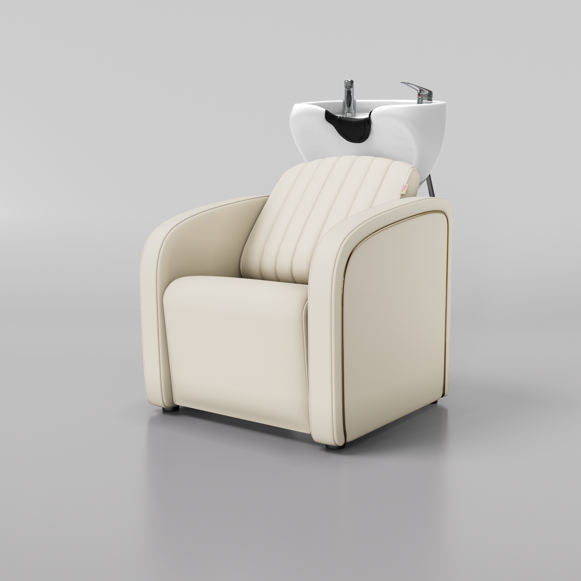 Luxury Cream backwash unit for hair salons