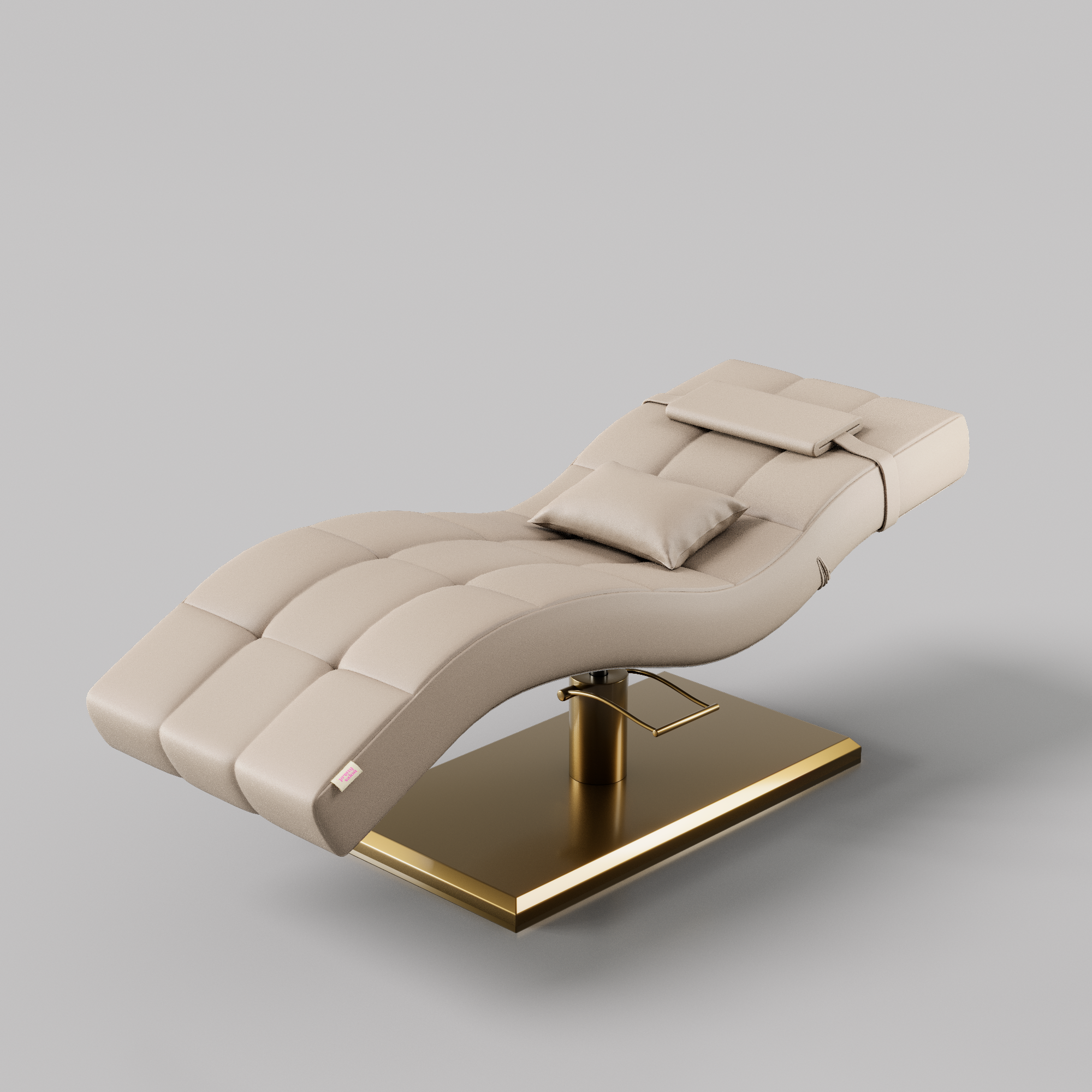 Luxury Lash Bed for salons with gold base 