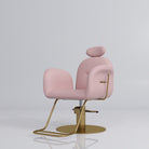 Pink & Gold reclining barber chair 