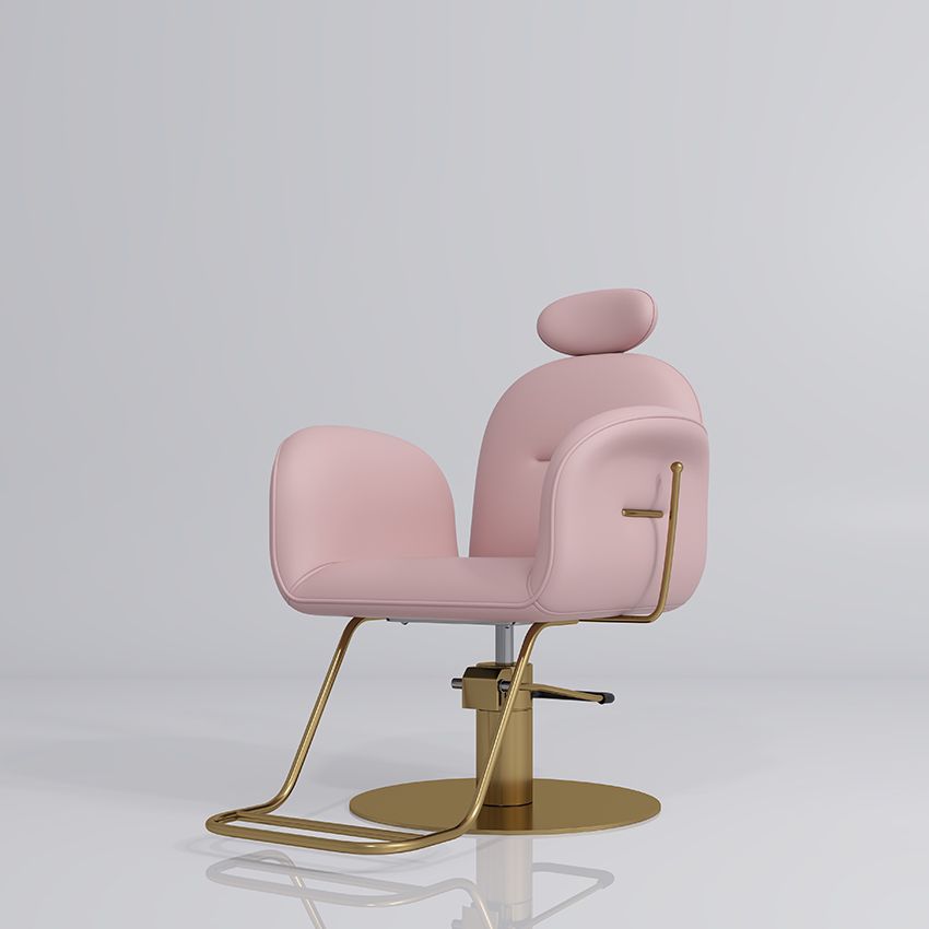 Pink & Gold reclining barber chair 