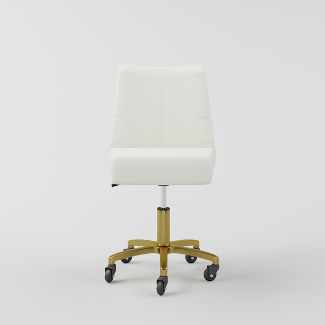 White Salon stool