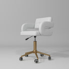 white adjustable stool